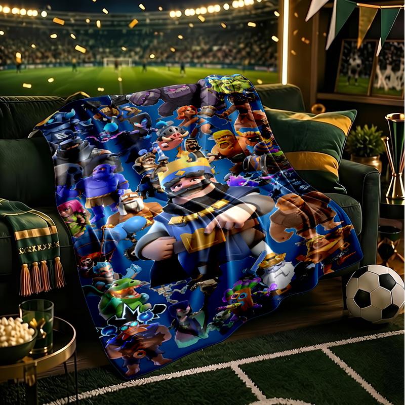 Clash Royale Heroes Collage Blanket Lightweight Ideal Bedding Blanket Perfect for Travel, Camping, Living Rooms, Offices, Sofas, Fan Christmas Gift