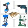 6X 1/4" HSS Hex Shank Metric Titanium Combination Drill Bit Spiral Screw Tap Set