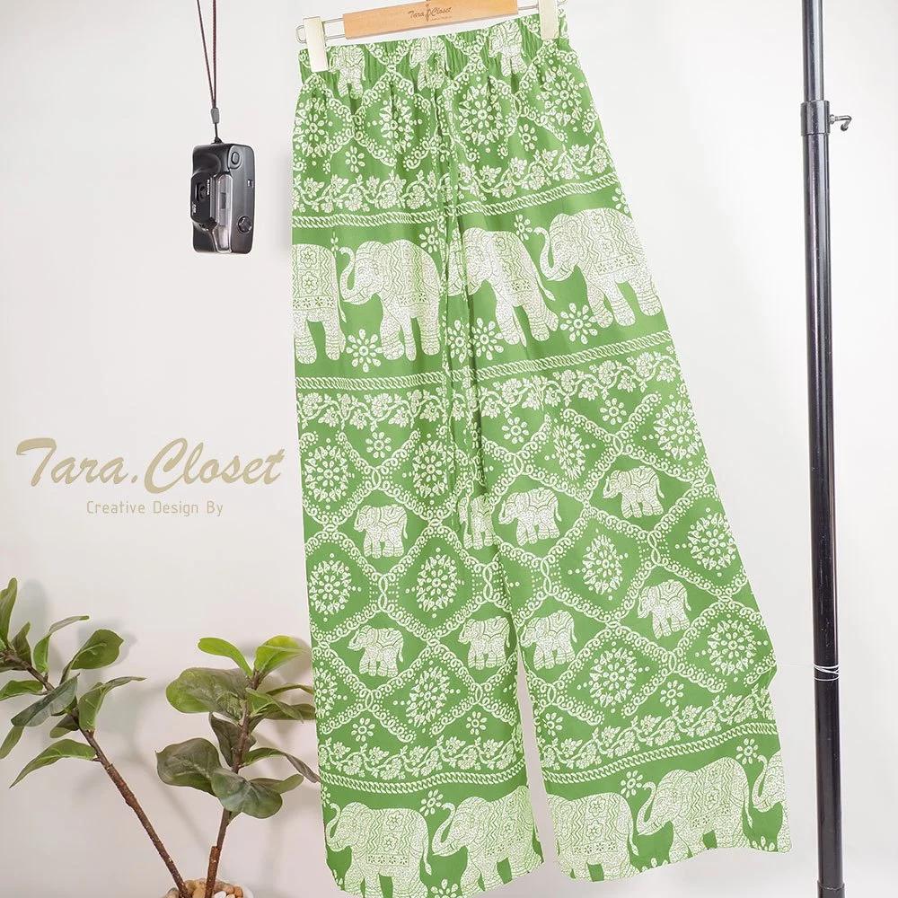 

Штаны Слоны Длинные Шорты Регулируемая Эластичная Поясная Резинка Завязка Женские Мужские Унисекс Принт Таиланд Повседневная Уличная Одежда Пляжная Богемная Ретро Винтаж One Size