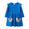 Girls' Long-Sleeved Embroidered Princess Dress - New Spring & Autumn Style