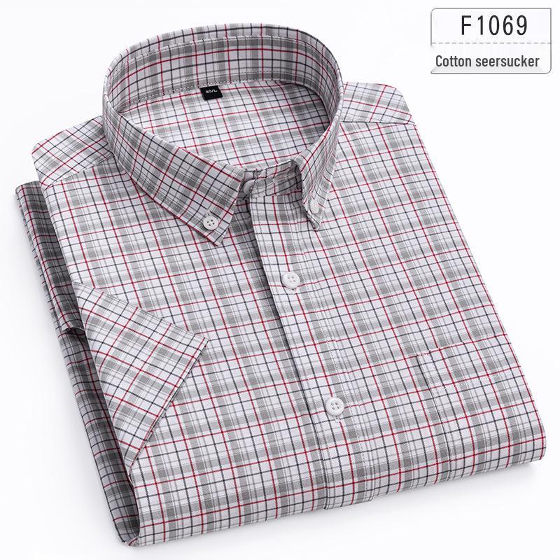 2025 Herren-Streifenshirt aus reiner Baumwolle mit kurzen Ärmeln - Bequem & Atmungsaktiv Sommer-Freizeitkleidung