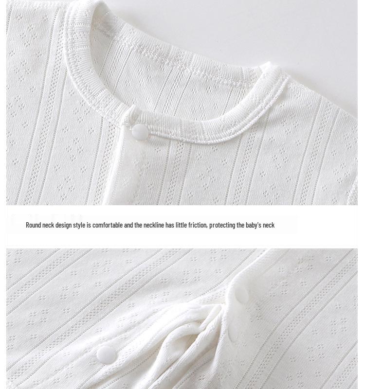 Newborn Summer Breathable Short Sleeve Bodysuit Pajamas for Boys & Girls