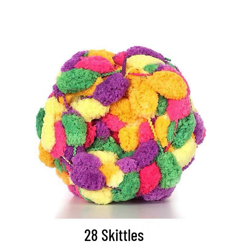 Bean Bean Hand-Knitted Thick Yarn Ball for DIY Projects: Large Ball for Carpets, Cushions, and Woven Blankets