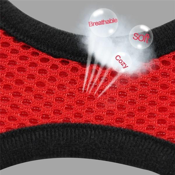 Cat Dog Harness with Lead Leash Adjustable Vest Polyester Mesh Breathable Pet Vest Type Rope Leash Harnesses Reflective Sti for Small Pet Accessories