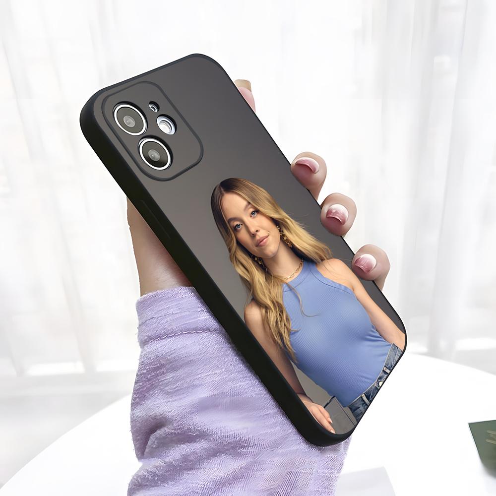 Singer S-Sydney Sweeney Phone Case For IPhone 17 Pro Max 15 Pro 16 14 Plus 12 13 Mini 11 Pro Shockproof Soft Cover