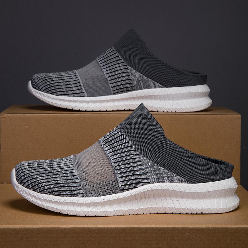 Fashion Men's and women's casual sports shoes, lightweight loafers, breathable semi-slippers, and couple running shoes