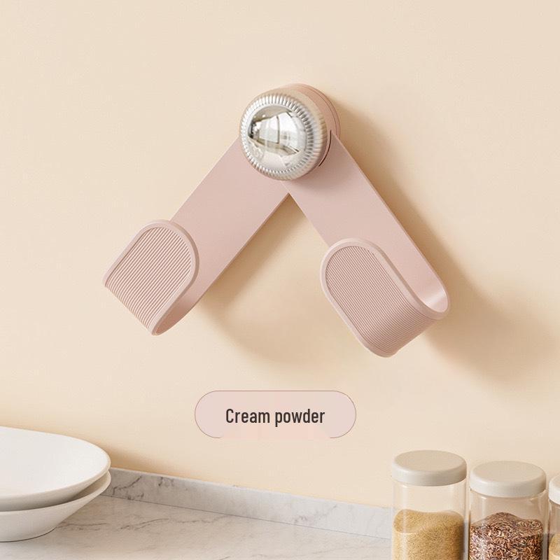 Wall-Mounted Rotating Suction Cup Kitchen Rack for Pot Lids & Cutting Boards