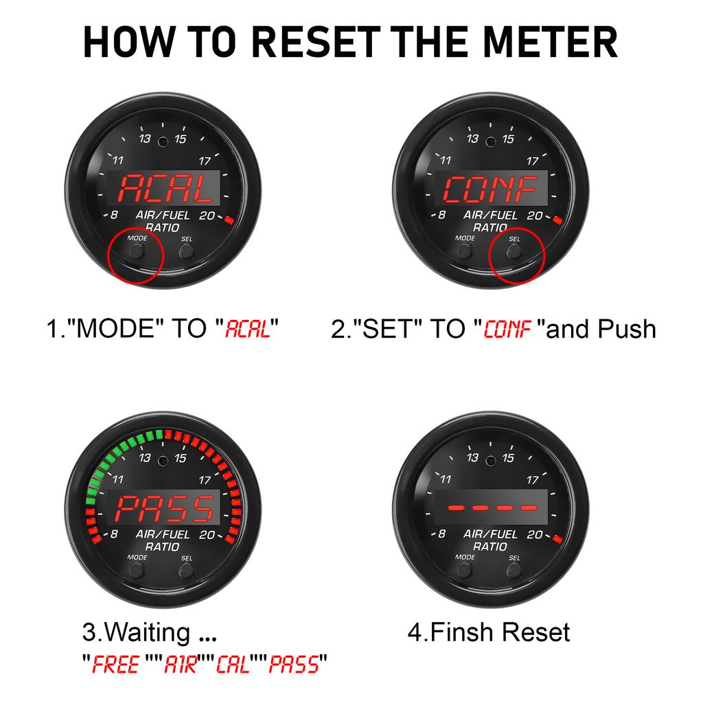 EM 30-0300 30-4110 X-Series Wideband UEGO AFR O2 Air Fuel Ratio Gauge Kit LSU 4.9 0258017025 Car Oxygen Sensor AFR Sensor Gauge