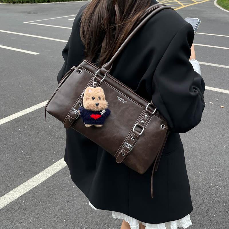 Retro Niche Underarm Tote: 2025 Autumn/Winter Korean Fashion, Versatile Large-Capacity Handbag