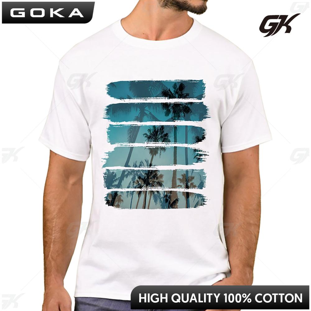 New Arrival Casual Fashion Grunge Dripping Turquoise Misty Forest Print Men TShirt Short Sleeve ONeck Tops Hipster Tee