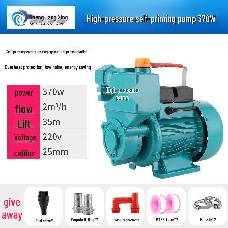 Automatic High Head Self-Priming Water Booster Pump for Household Well and Tap Water