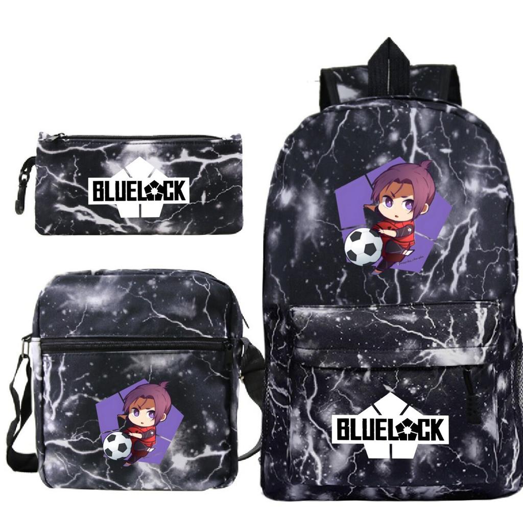 Japanese Cartoon Peripheral Printing Children'S Schoolbag, Primary And Secondary School Student Stationery Set, Shoulder Backpack Three-Piece Set