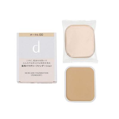 Shiseido d program d program base para cuidados com a pele medicamentosa Pink Ocher 10 (em pó) FPS17/PA++ 10,5g [Recarga] (com esponja) [item]