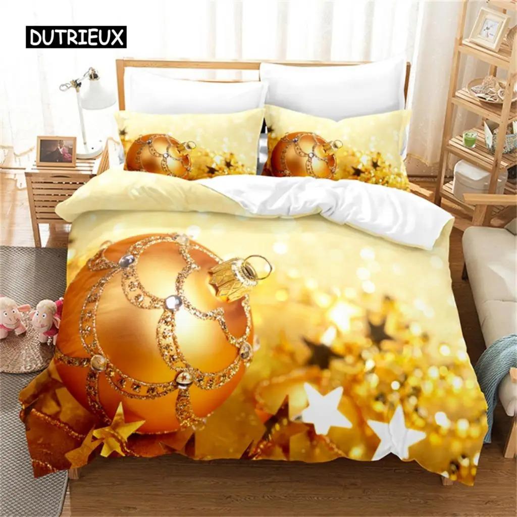 Merry Christmas Bedding Set Santa Claus Duvet Cover Quilt Cover For Boys Girls Christmas Comforter Cover Happy New Year Decor