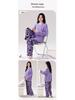 Women's Double-Sided Cotton Pajama Set: High-End, Skin-Friendly, Round Neck Pullover - Perfect for Home Wear