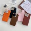 Luxury Candy Color Leather Texture Silicone Phone Case For iPhone 11 12 13 14 15 16 Pro Max Plus Matte Soft Shockproof Cover