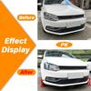 For Volkswagen VW Polo 6R 6C 2009 2010 2011 2012 2013 2014 2015 2016 2017 Front Bumper Lip Splitter Exterior Accessories BodyKit