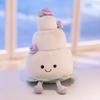 Cake Birthday Plush Toys Rainbow Cake Design Soft Stuffed Dolls Girls Gifts