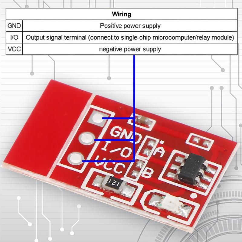 20PCS/LOT NEW TTP223 Touch Button Module Capacitor Type Single Channel Self Locking Touch Switch Sensor for Arduino