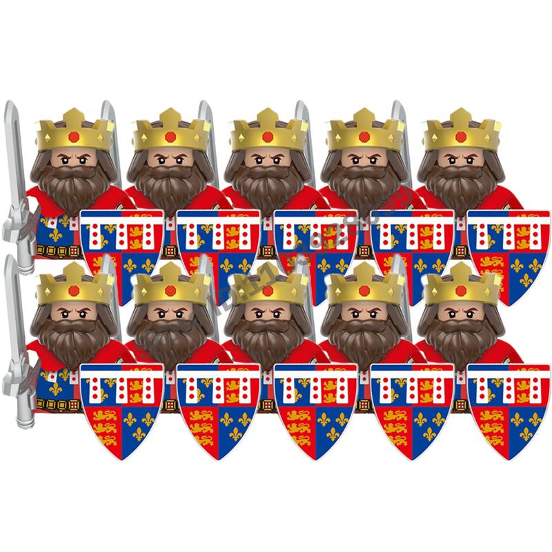 Medieval Action Figures Building Block Castle Militia Knights Templar Roman Infantry Soldier Crusader Sparta Warriors Brick