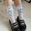 Cotton Lace Bow Ankle Socks For Girls With Nonslip And Sweat Absorption Features