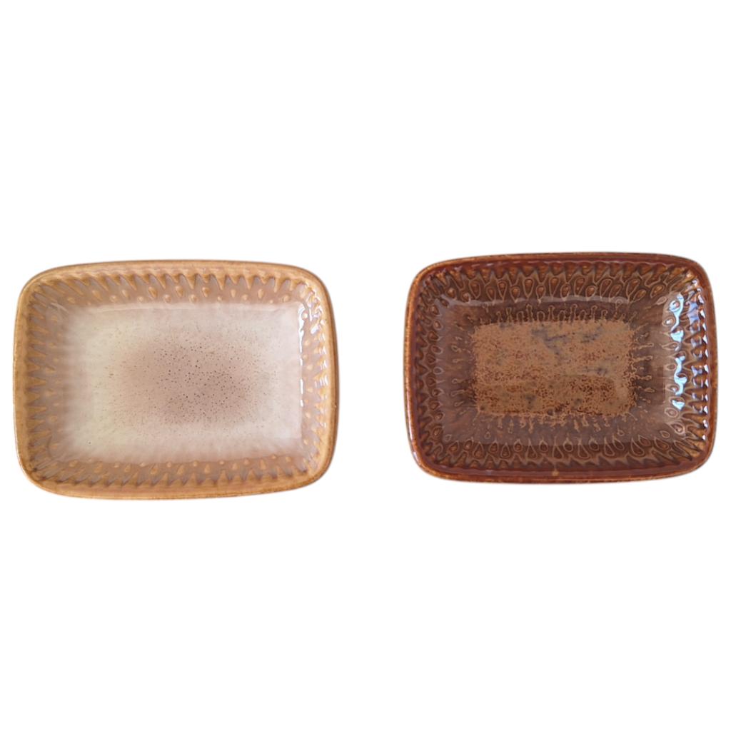 Bowl Container For Dip Sauce Rectangular Ceramic Sauce Boat 30Ml