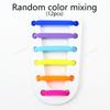 12Pcs Stretch Silicone Shoelaces No Tie Shoe Laces Elastic Laces Sneakers Kids Adult Rubber Shoelace One Size Fits All Shoes