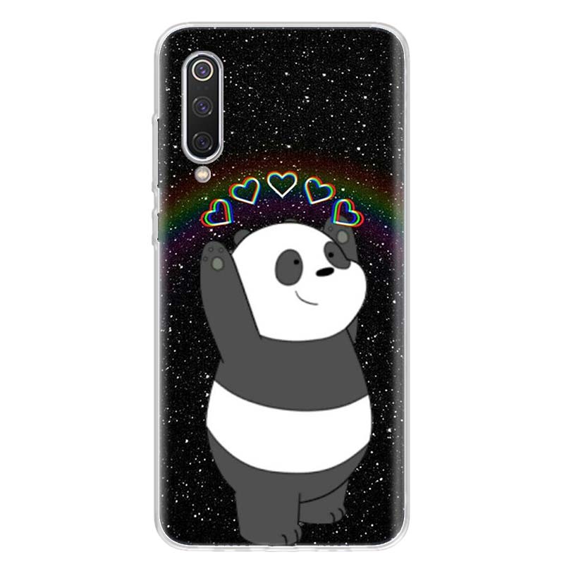 Panda Anime Cute Cover Phone Case For Xiaomi Redmi Note 14 13 12 12S 11 Pro Plus 11S 10 10S 11T 11E Soft Transparent Shell Cover