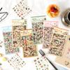 4 Blatt Süße Magazin & Eine flüchtige Freude Serie Scrapbooking Sticker PET DIY Junk Journal Album Tagebuch Dekoration Schreibwaren Zubehör