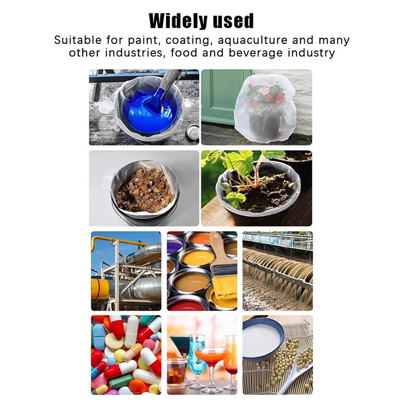 5Pcs Nylon Paint Strainer Bags Top Opening Paint Strainer Bags Paint Screen Net Home Decoration Paint Screen Net Filter Bag
