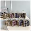 Bolsa de pano de vela nacional feminina verão moda portátil lancheira de linho bolsa bento