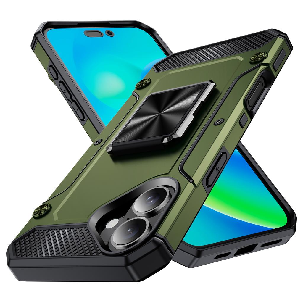For iPhone 16 Case Military Grade Anti-Drop TPU+PC Phone Shell