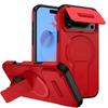 Shockproof Armor Flip Camera Protect Phone Case for IPhone 17 16 13 12 11 Pro Max 14 15 Plus 16E 17 Air for Magnetic Stand Cover