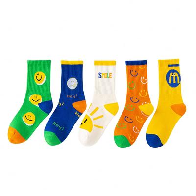 Sportsocken für Jungen und Mädchen, antibakteriell und geruchshemmend, für den Kindergarten und den Kindergarten, Set von [Xinjd] Kindersocken, Socken, Mädchen, Socken, Baumwolle,