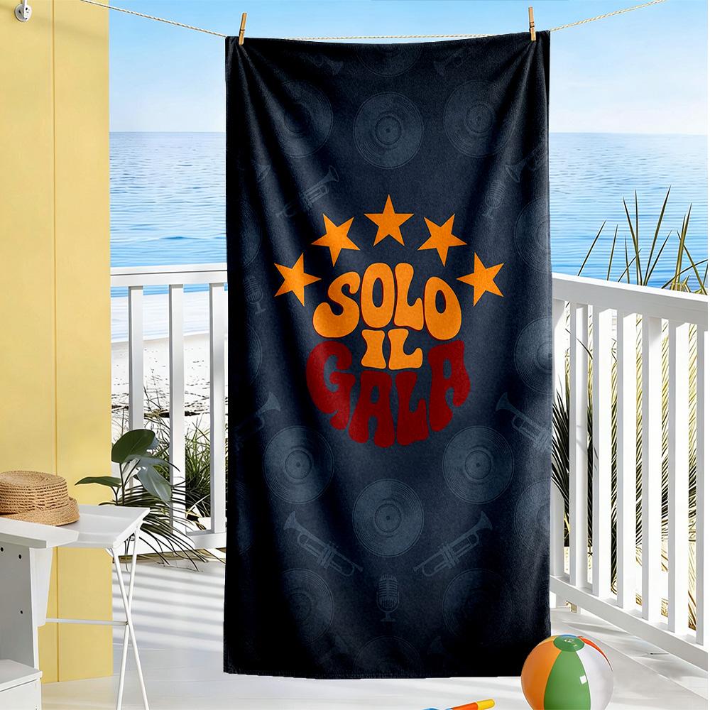 Galatasaray Beach Towel Super Soft Microfiber Quickdry Fabric Comfortable Lightweight
