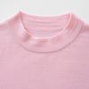 Northern Deer Women's Fine Wool Knit Short Sleeve T-Shirt with Half-High Collar