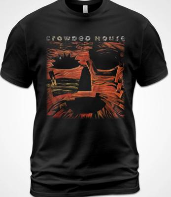 Cotton T-shirt Woodface Crowded House Music Shirt Neil Finn Nick Seymour