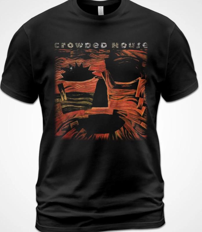 Cotton T-shirt Woodface Crowded House Music Shirt Neil Finn Nick Seymour S