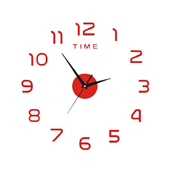 Luminous Wall Clock Modern Design Easy to Install Battery Powered Silent Decorative 3D