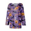 Women's Casual Fashion Sexy Comfortable V-Neck Halloween Seven Sleeve Top
