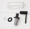 Matte Black Kitchen Sink Soap Dispenser, Press-Type, 500ml Capacity, Brass-Plated Threaded Tube