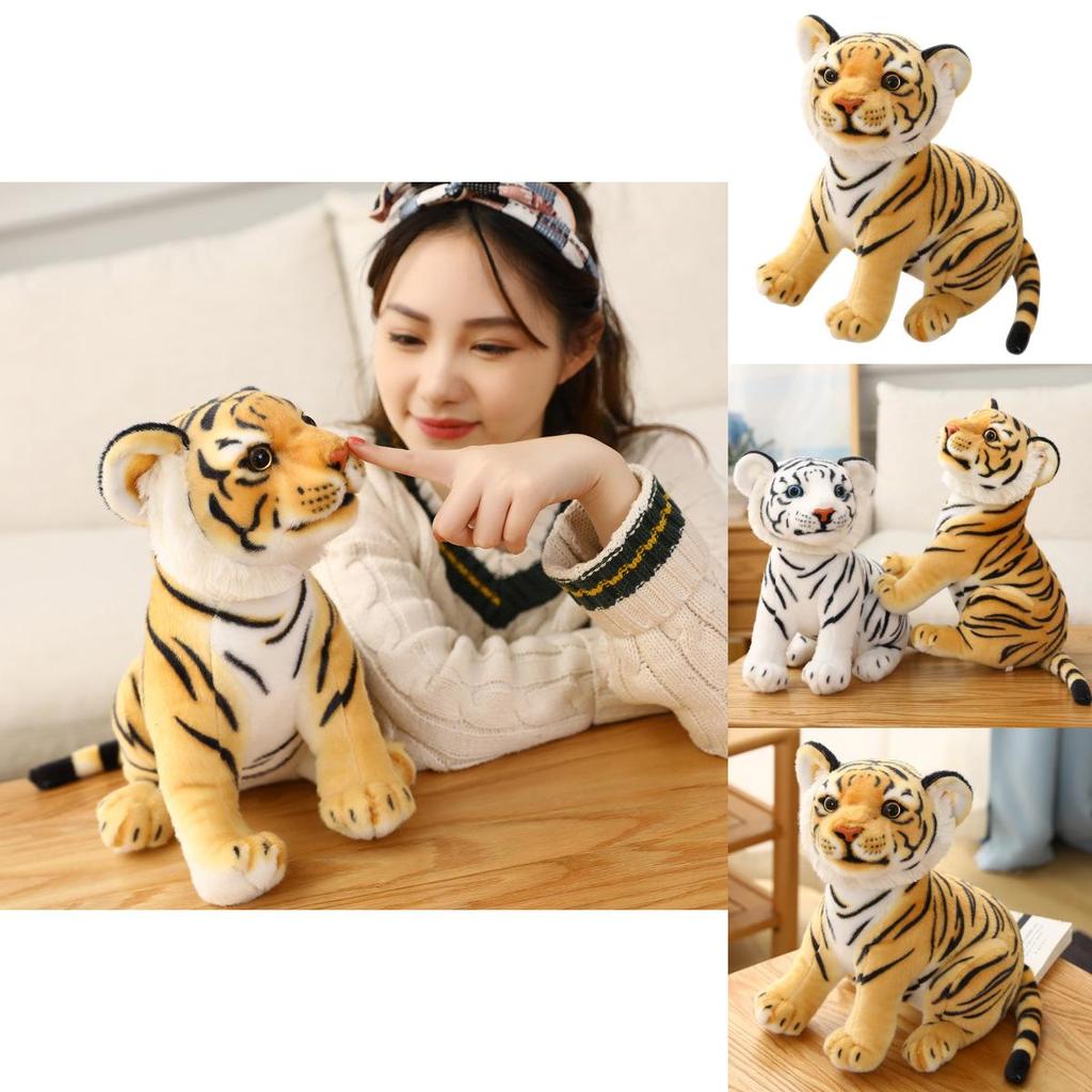 Adorable Lifelike Cute Cartoon Tiger Plush Toy Perfect For Kids And Collectors
