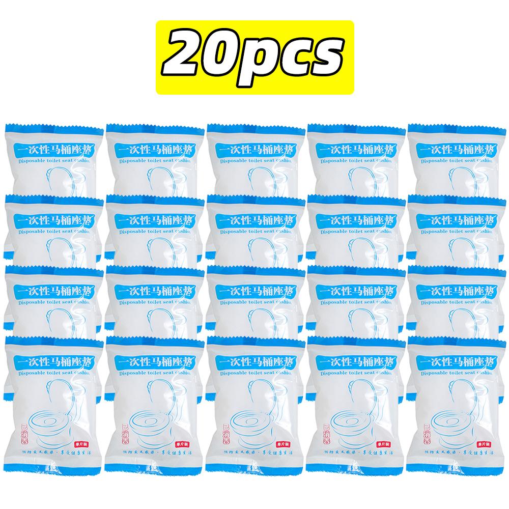 Disposable Toilet Seat Cover Waterproof Non-woven Travel Hotel Bathroom Protective Mat Single Packaging Seat Cushion Accessories