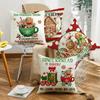 Christmas Atmosphere Illustration Digital Printing Set Home Decoration Sofa Cushion Gingerbread Man Fairy Tale Warmth