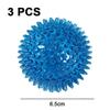 A set of spikey dog toy balls for small dogs, dog chew toys for their teeth