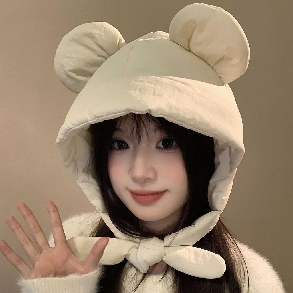 Легка Тепла Зимова Шапка-Вушка Міккі Мауса з Шерпи для Жінок, Ідеальна для Велоспорту та Активного Відпочинку