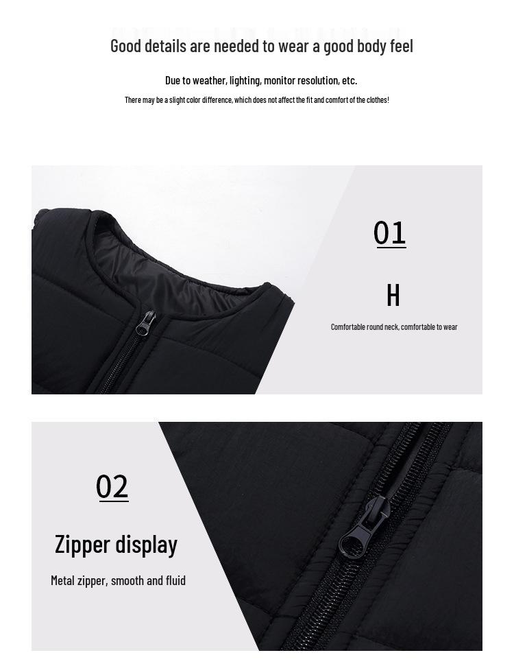 2026 Kids' Autumn/Winter Lightweight Cotton Vest - Unisex Korean Style, Solid Color, Warm Sleeveless Jacket