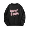 [Wholesale] Crew neck American retro sweater women's 2025 new lazy wind velvet