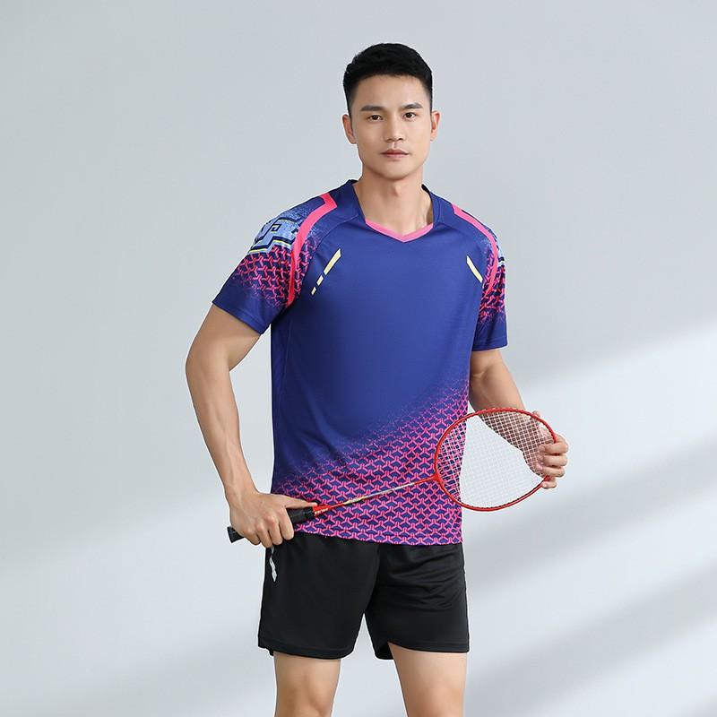 Ensemble Sport Badminton Tennis de Table Unisexe Haut à Manches Courtes Séchage Rapide Jupe-Short/Short Entraînement Compétition