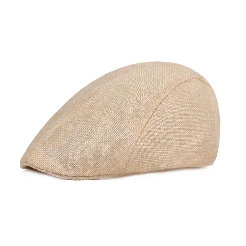 New Classic Hat for Men Caps Vintage Vintage Tweed Beret Hat Flat Peaked Cap Street Hats for Women Men